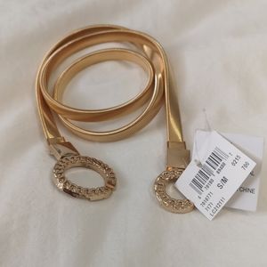 Gold Metal Stretch Belt